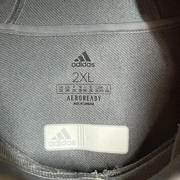 Adidas 3ssb warm up hoodie gray Aeroready Rare Exclusive Men’s size 2XL - Picture 5 of 12